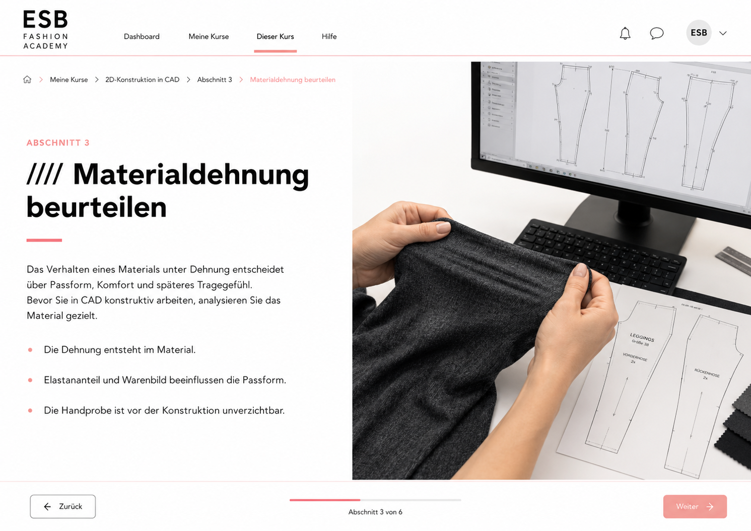 Materialdehnung beurteilen
