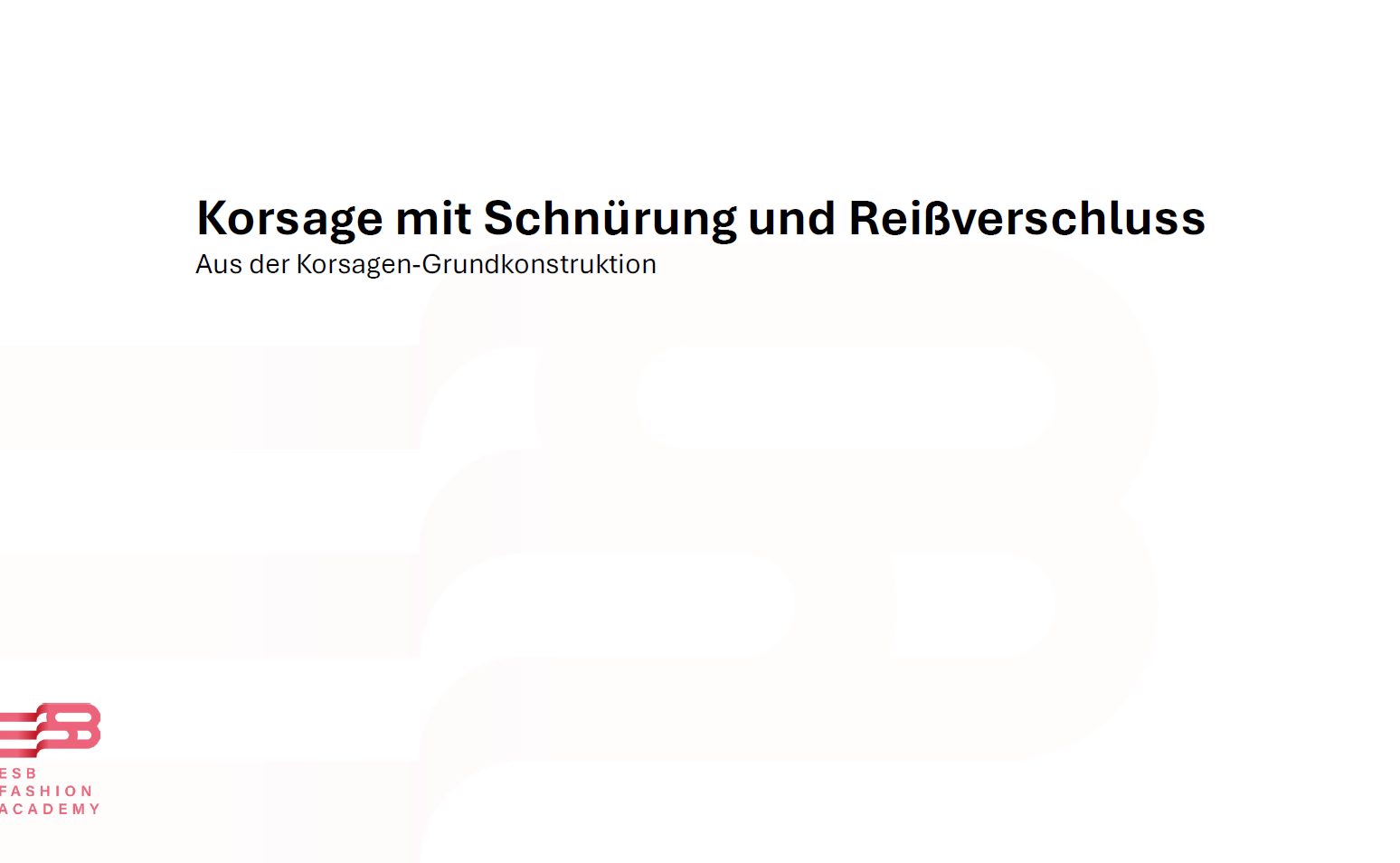 Korsage mit Schnürung