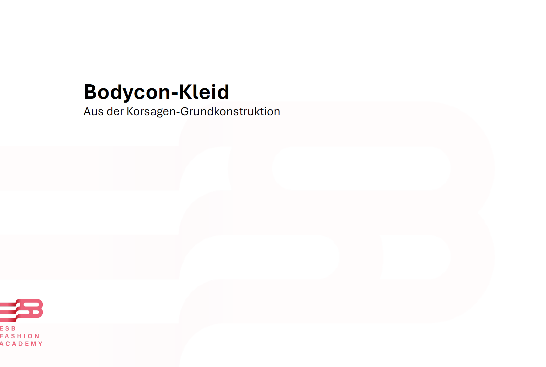 anleitung bodycon