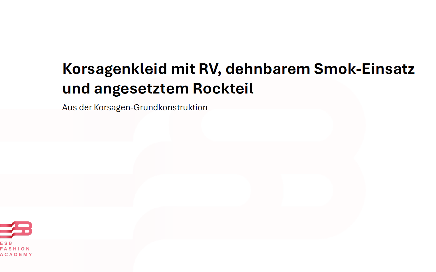 anleitung Korsagenkleid